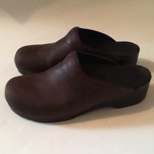 Dansko Karl Antique Brown Oiled Leather  Clogs